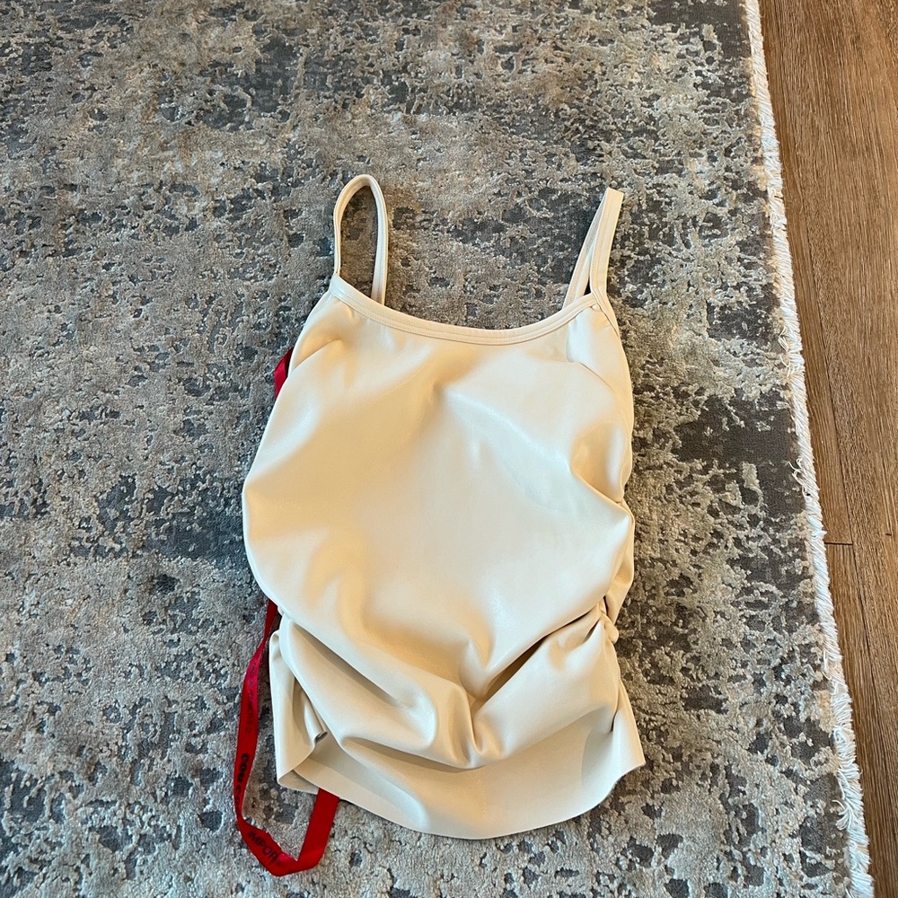 Cou Coo tank top (thick leather material) NEVER WORN